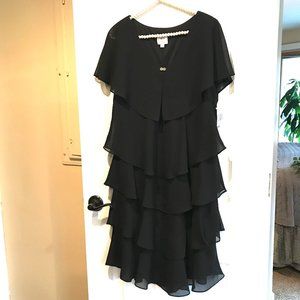 Black 5-Tier Cocktail Dress from Patra